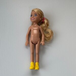 🩷Barbie Chelsea Doll with Blonde Hair and Yellow Boots